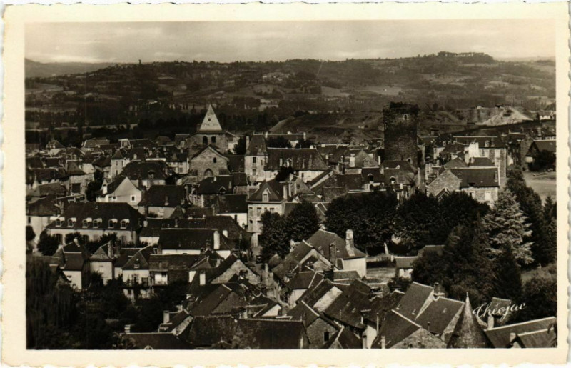 Carte postale ancienne Allassac - Vue Generale à Allassac