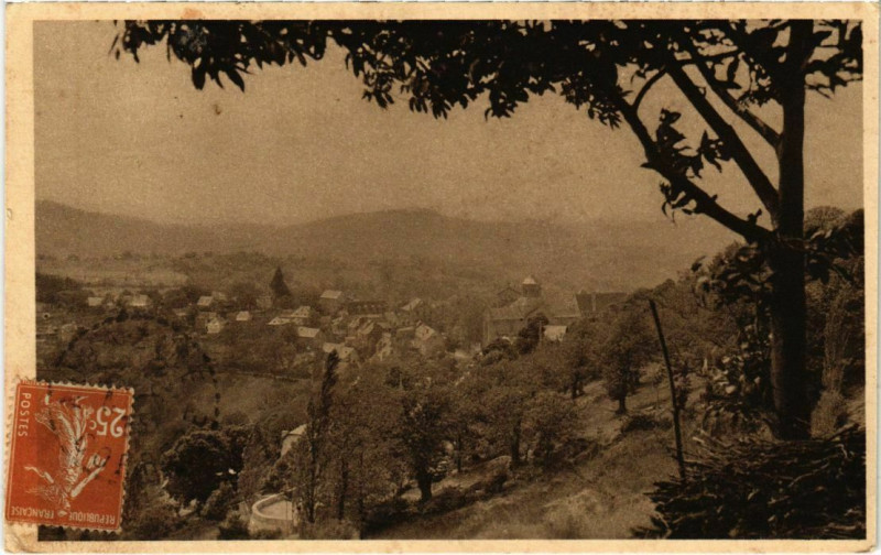 Carte postale ancienne Obazine - Vue Generale