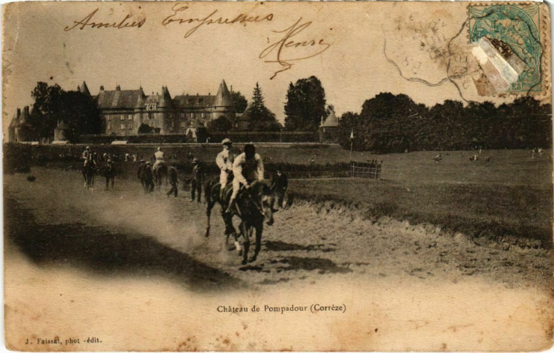 Carte postale ancienne Pompadour - Chateau de Pompadour