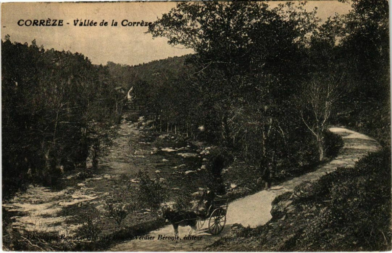 Carte postale ancienne Vallee de la Correze à Corrèze