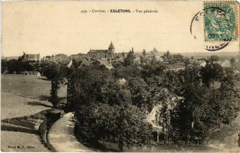 Carte postale ancienne Egletons - Vue Generale à Égletons