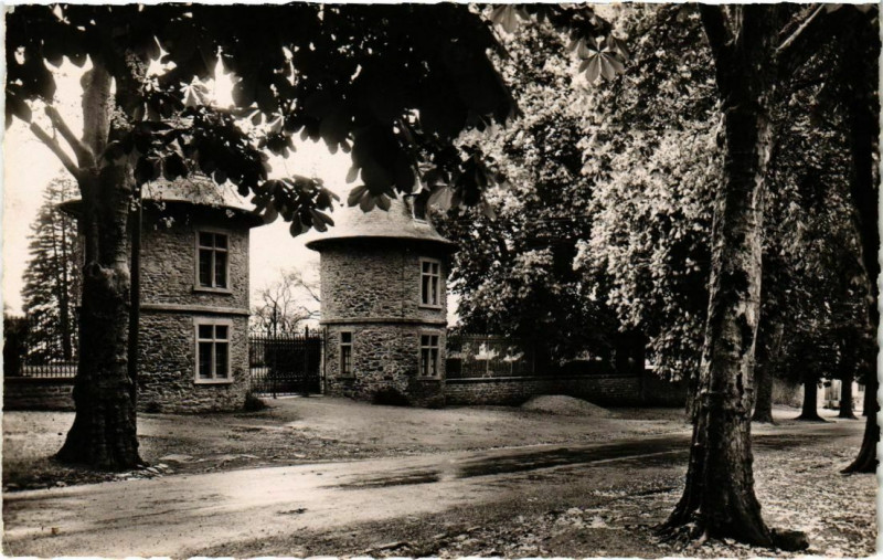 Carte postale ancienne Pompadour - L'Allee des Marronniers