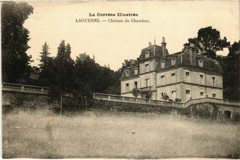 Carte postale ancienne Laguenne - Chateau du Chambon