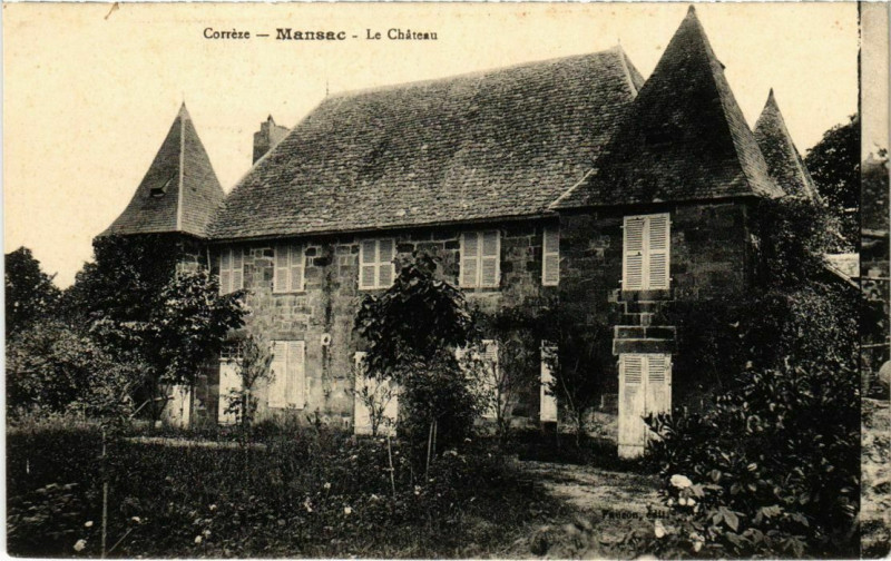 Carte postale ancienne Mansac - Le Chateau à Mansac