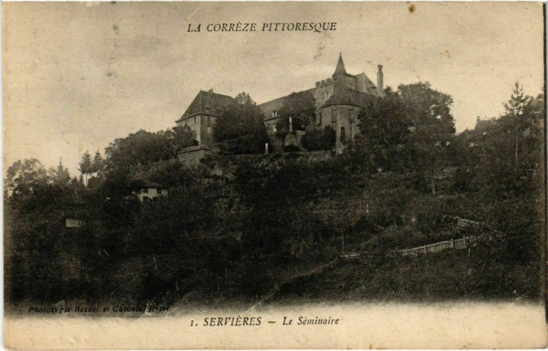 Carte postale ancienne Servieres - Le Seminaire