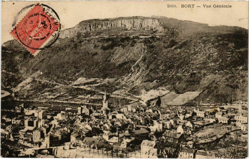 Carte postale ancienne Bort - Vue Generale