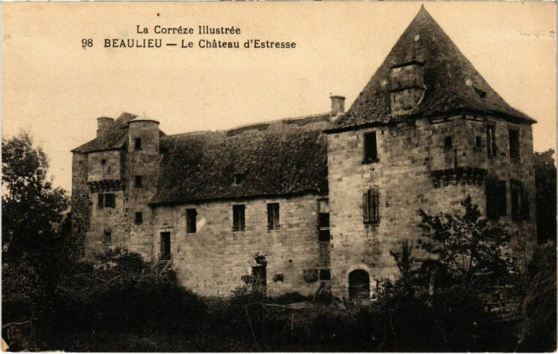 Carte postale ancienne Beaulieu - Le Chateau d'Estresse