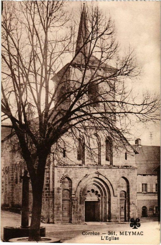 Carte postale ancienne Meymac - L'Eglise à Meymac
