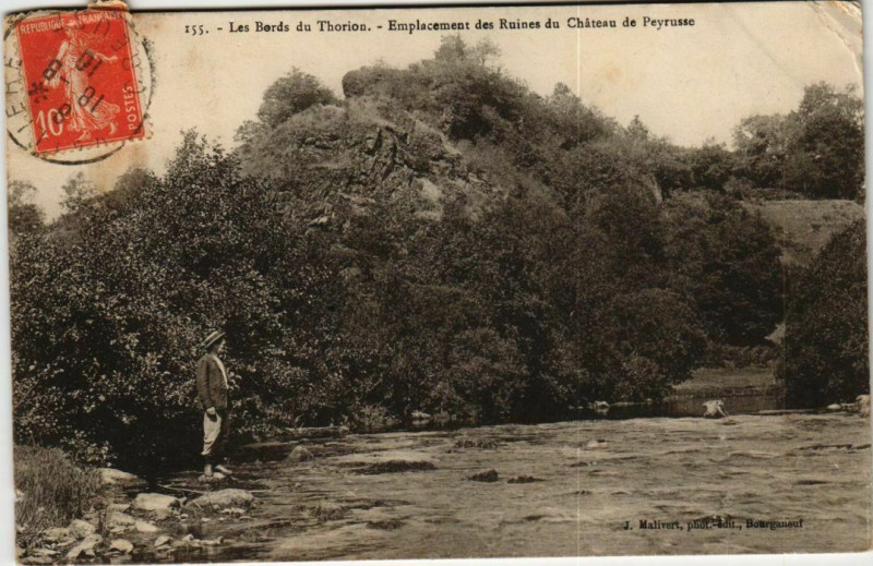 Carte postale ancienne Les Bords du Thorion France