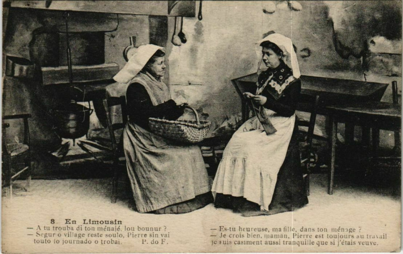 Carte postale ancienne En Limousin France