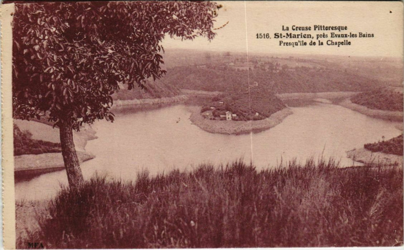 Carte postale ancienne St.Marien Presquile de la Chapelle France