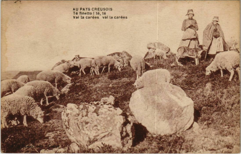 Carte postale ancienne Au Pays Creusois France