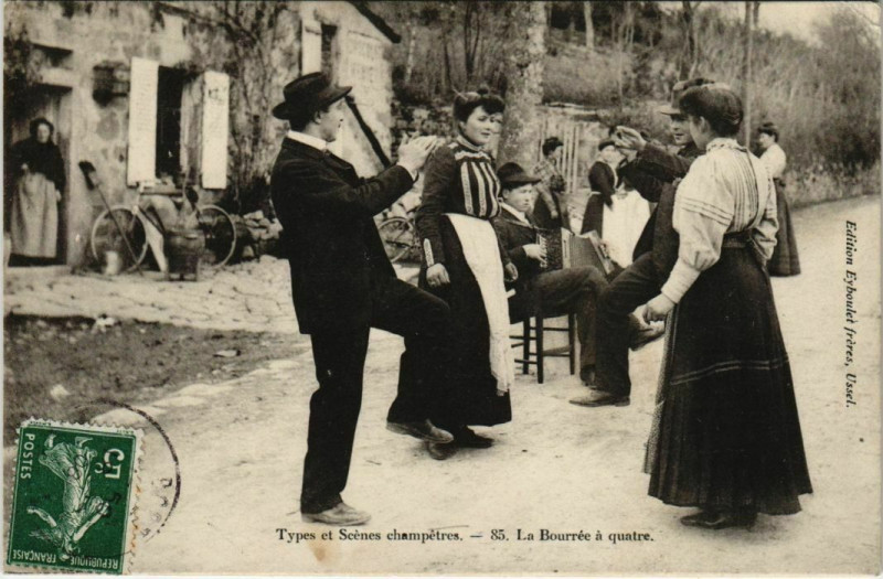 Carte postale ancienne Types et Scenes champetres France
