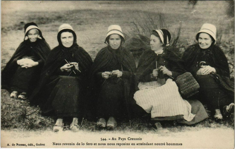 Carte postale ancienne Au pays Creusois France
