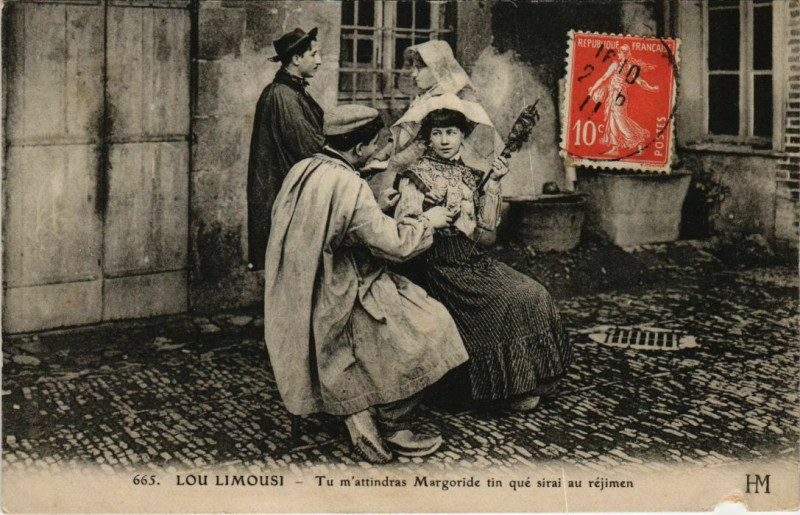 Carte postale ancienne Lou Limousi France