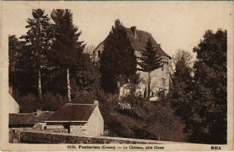 Carte postale ancienne Pontairon Le Chateau, cote Ouest France