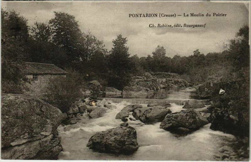 Carte postale ancienne Pontairon Le Moulin du Poirier France