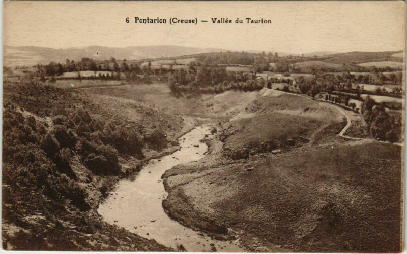 Carte postale ancienne Pontairon Vallee du Taurion France
