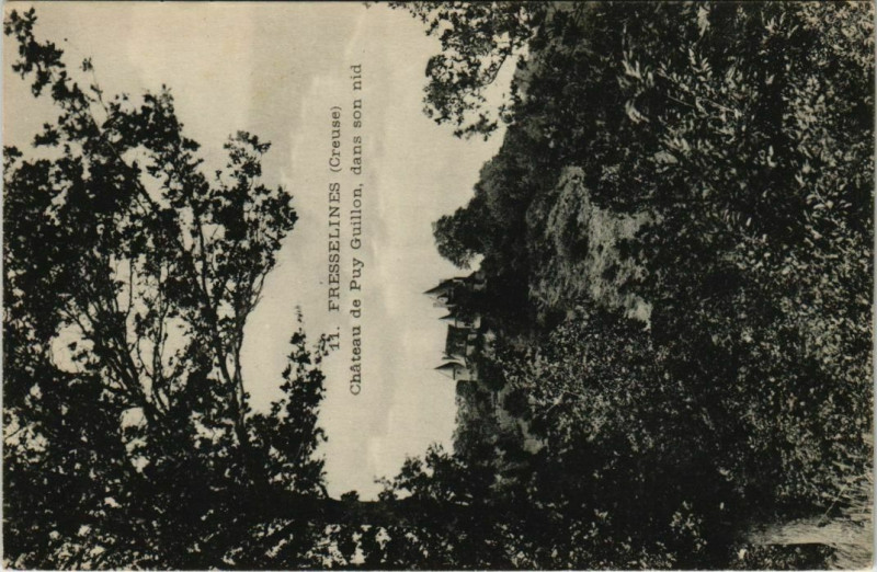 Carte postale ancienne Fresselines Chateau de Puy Guillon France à Fresselines