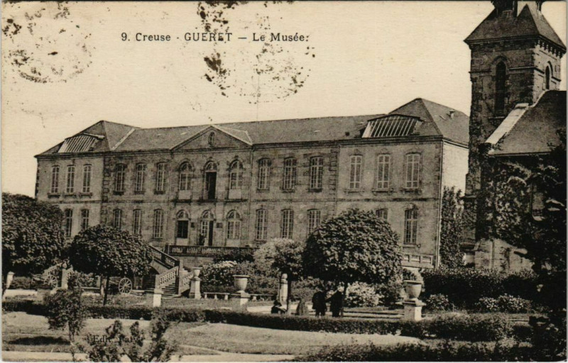 Carte postale ancienne Gueret Le Musee France à Guéret