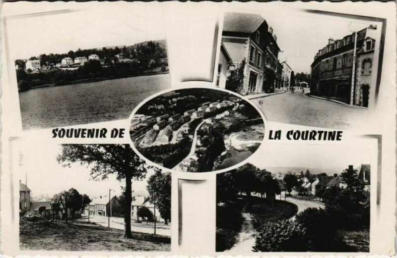 Carte postale ancienne Souvenir de La Courtine France à La Courtine