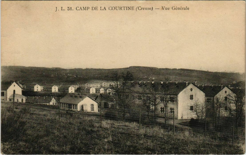 Carte postale ancienne La Courtine Vue Generale France à La Courtine