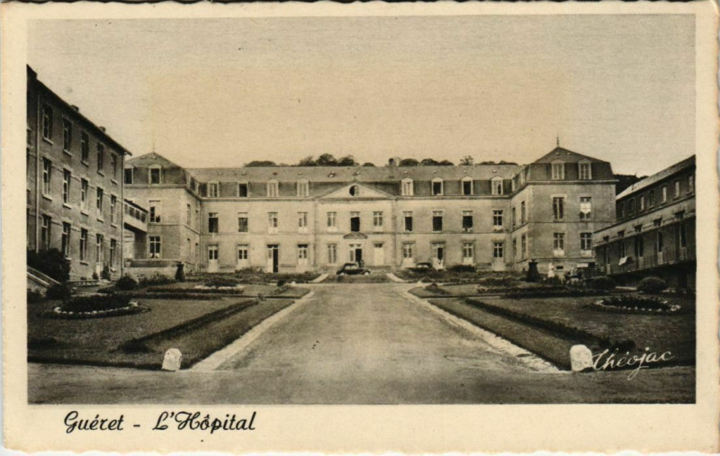 Carte postale ancienne Gueret L'Hopital France à Guéret