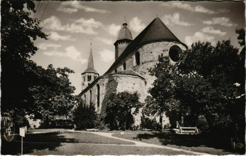 Carte postale ancienne Evaux les Bains Le Chevet de l'Eglise France