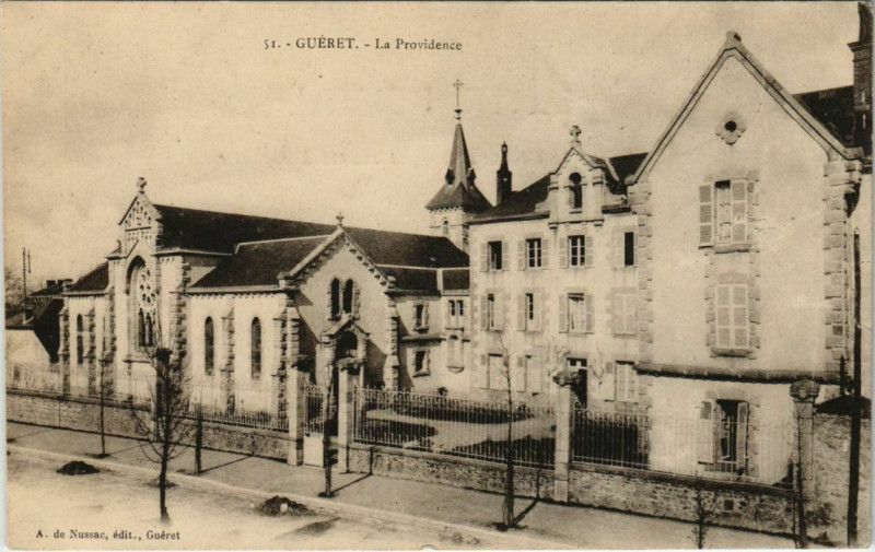 Carte postale ancienne Gueret La Providence France à Guéret
