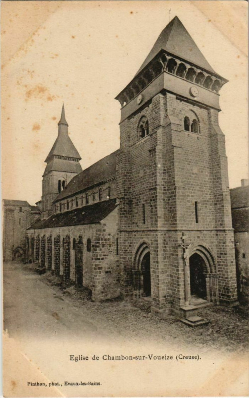 Carte postale ancienne Chambon Eglise France