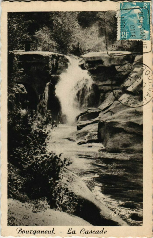 Carte postale ancienne Bourganeuf La Cascade France à Bourganeuf