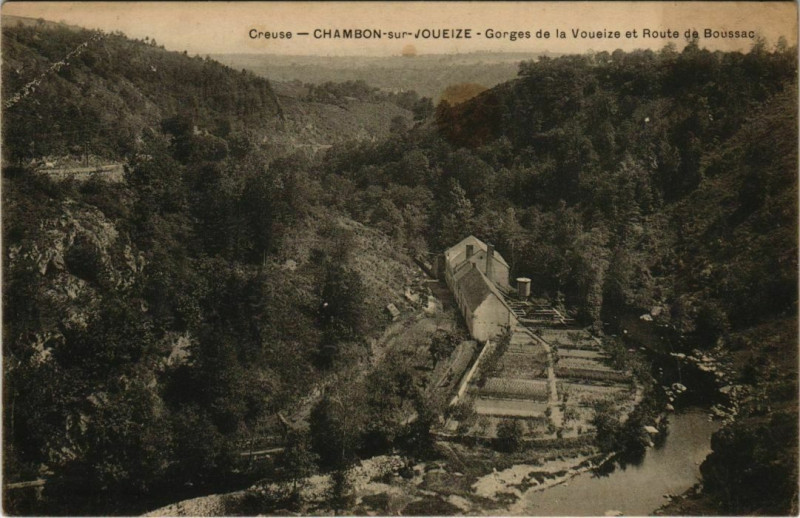 Carte postale ancienne Chambon Gorges de la Voueize France