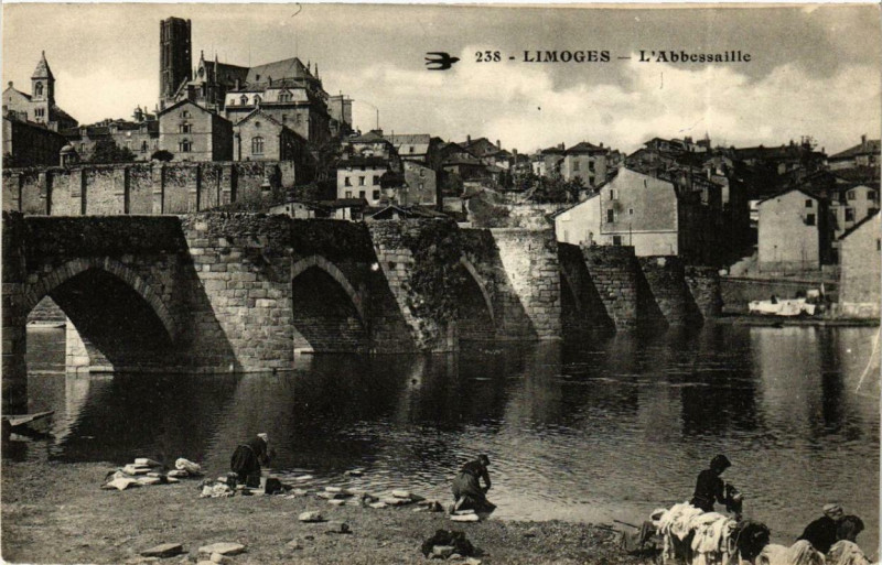 Carte postale ancienne Limoges L'Abbessaille à Limoges