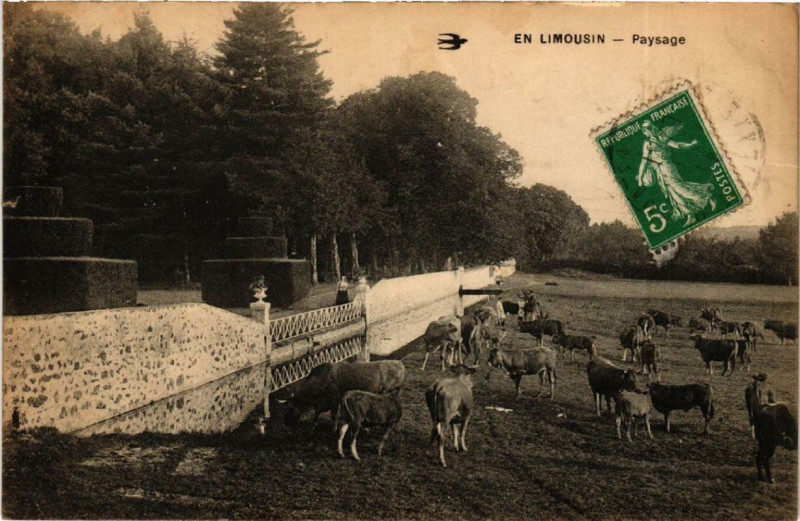 Carte postale ancienne En Limousin - Paysage