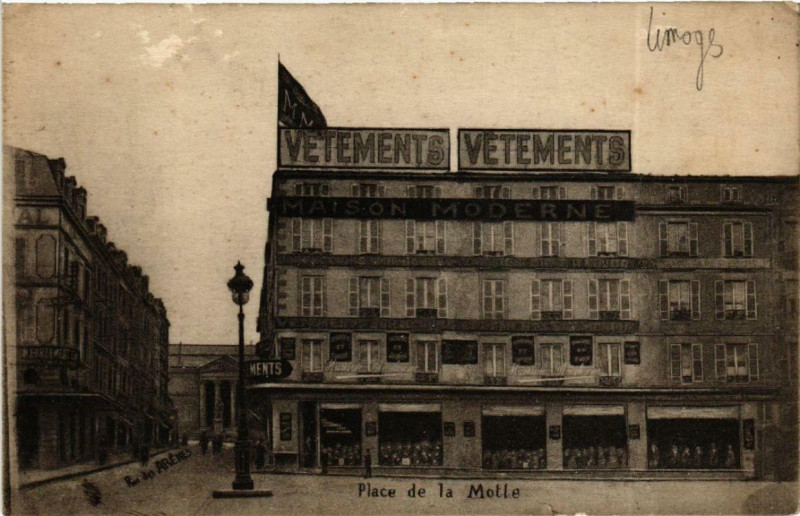 Carte postale ancienne Place de la Motle