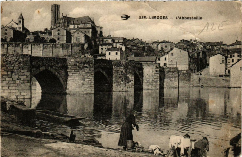 Carte postale ancienne Limoges L'Abbessaille à Limoges