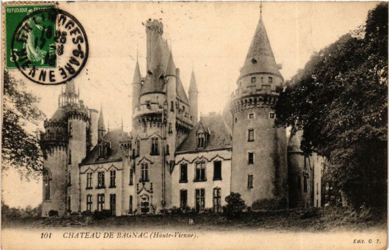 Carte postale ancienne Chateau de Bagnac