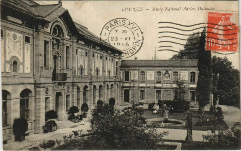 Carte postale ancienne Limoges Musée National Adrien Duboché à Limoges
