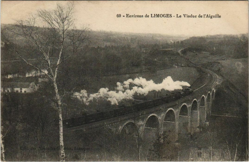 Carte postale ancienne Environs de Limoges Le Viaduc à Limoges
