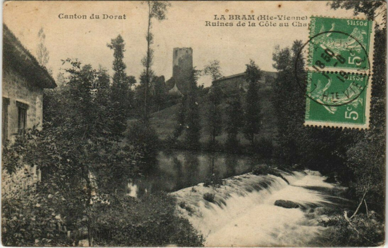 Carte postale ancienne La Bram Ruines de la Cote au Cha.