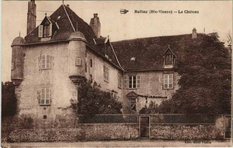 Carte postale ancienne Bellac - Le Chateau à Bellac