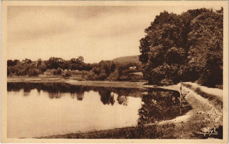 Carte postale ancienne Ambazac Etang de Muret à Ambazac
