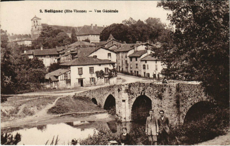 Carte postale ancienne Selignac - Vue générale