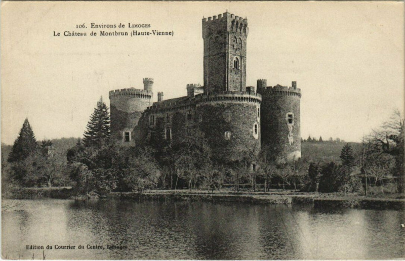 Carte postale ancienne Env. de Limoges Le Chateau de Montbrun à Limoges
