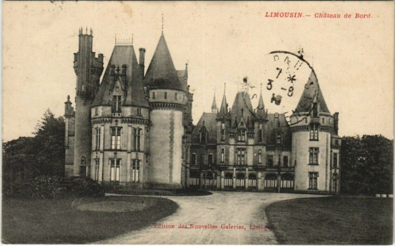 Carte postale ancienne Limousin - Chateau de Bord