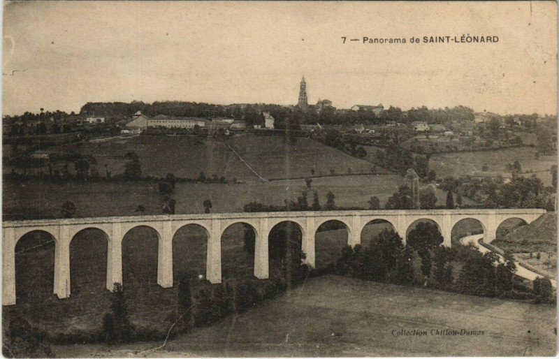 Carte postale ancienne Panorama de Saint-Leonard