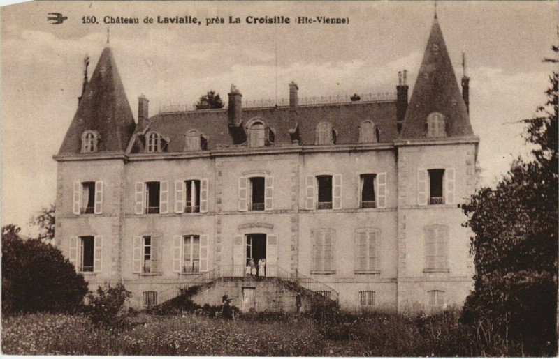 Carte postale ancienne Chateau de Lavialle pres La Croisille