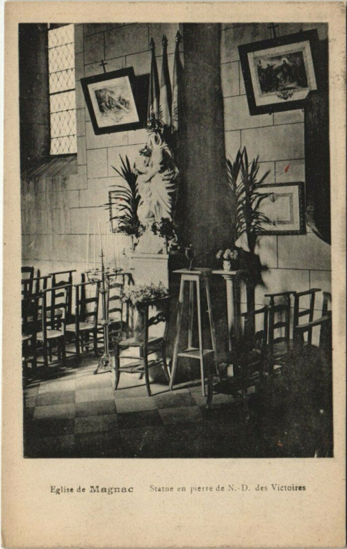 Carte postale ancienne Eglise de Magnac
