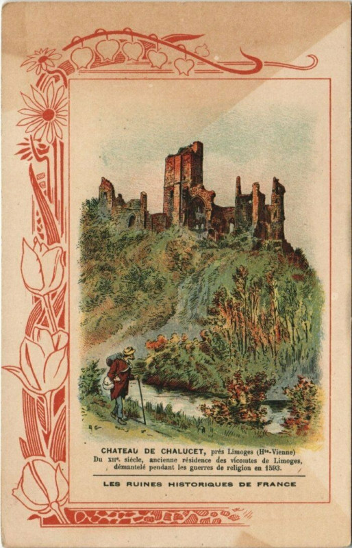 Carte postale ancienne Chateau de Chalucet