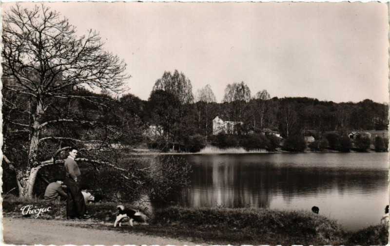 Carte postale ancienne Haute-Vienne Un site agreable du Limousin L'Etang de Conore